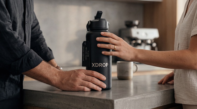 XDROP® Premium Stainless Steel Bottle 1L supporting image